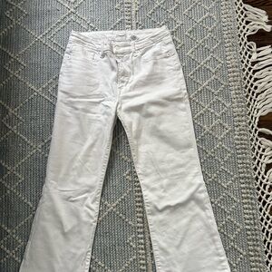 Good American White Mid-Rise Jeans